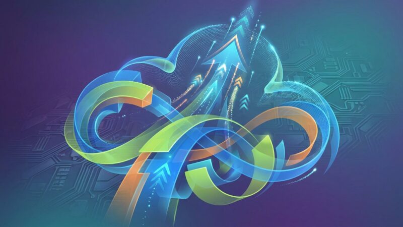 Create an abstract image for a plugin called "FlexUploader". no text on the image