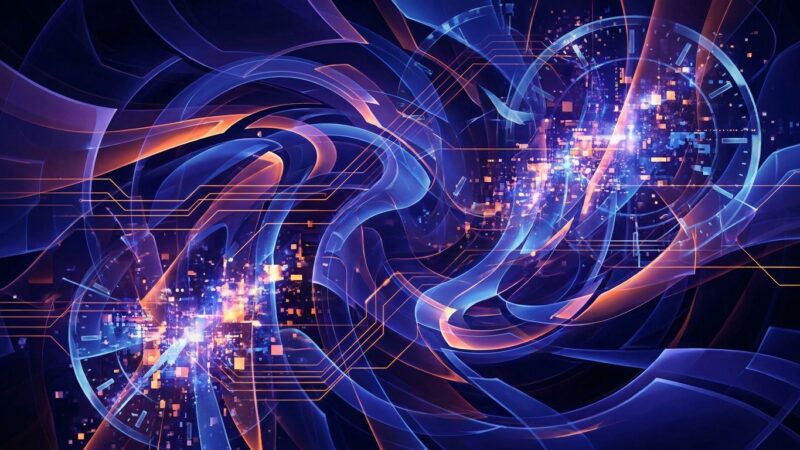 Create an abstract image for a plugin called "Superdate". no text on the image