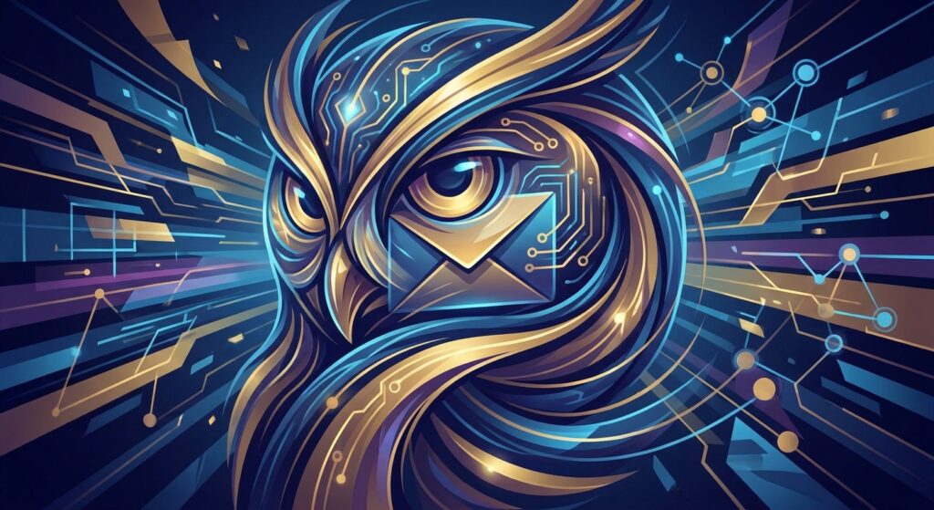 An abstract image for a plugin thats called "AthenaEmail". no text in image