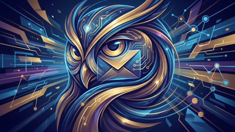An abstract image for a plugin thats called "AthenaEmail". no text in image